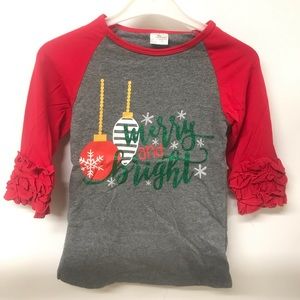 Little Girls Toddler Kids Christmas Tree Decorations Snowflake Girl Top Holiday